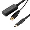 Picture of Active HDMI Extension Cable with Built-In Repeater, Male to Female, 8K/60Hz capability, Black, 20 FT
