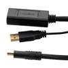 Picture of Active HDMI Extension Cable with Built-In Repeater, Male to Female, 8K/60Hz capability, Black, 20 FT