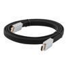 Picture of Nylon braided Black PVC Cable, Flat HDMI Male to Male, Supports 4K Resolution, 3 Meter