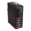 Picture of IES-Series 10 Port Industrial Ethernet Switch 8x RJ45 10/100TX 2x Duplex SC 100FX Multimode 2km
