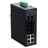 Picture of IES 10 Port Industrial Switch 4x RJ45 10/100TX 4x Duplex SC 100FX Single mode 20km 2x SFP 1000FX