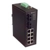 Picture of IES-Series 10 Port Industrial Ethernet Switch 8x RJ45 10/100TX 2x Duplex SC 100FX Single mode 20km