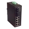 Picture of IES-Series 10 Port Industrial Ethernet Switch 8x RJ45 10/100TX 2x Duplex SC 100FX Single mode 40km