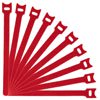 Picture of 25 Pack - 6 Inch Hook and Loop Cable Ties Red