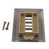 Picture of Stainless Steel Wall Plate with 3 Keystone Style Mount Openings