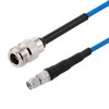 Picture of N Female to SMA Male Cable Using 402SS Series Coax with Heavy Duty Boot, 1.0 ft