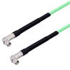 Picture of Low Loss SMA Male Right Angle to SMA Male Right Angle Cable Assembly with Heavy Duty Heat Shrink Boot using LL142 Coax, 4 FT