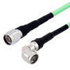 Picture of Low Loss N Male to N Male Right Angle Cable Assembly with Heavy Duty Heat Shrink Boot using LL335i Coax, 2 FT