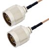 Picture of N Male to N Male Cable Assembly using RG178 Coax, 3 FT