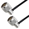 Picture of N Male Right Angle to N Male Right Angle Cable Assembly using LC141TBJ Coax, 6 FT