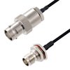 Picture of BNC Female to BNC Female Bulkhead Cable Assembly using LC141TBJ Coax, 2 FT