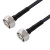 Picture of Low Loss 4.3-10 Male to 4.3-10 Male Cable Assembly using LMR-240 Coax, 5 FT with Times Microwave Components