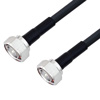 Picture of Low Loss 7/16 DIN Male to 7/16 DIN Male Cable Assembly using LMR-400 Coax, 4 FT with Times Microwave Components