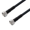 Picture of Low Loss 4.3-10 Male to 4.3-10 Male Cable Assembly using LMR-400 Coax, 5 FT with Times Microwave Components