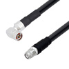 Picture of Low Loss N Male Right Angle to TNC Male Cable Assembly using LMR-600 Coax, 5 FT with Times Microwave Components