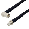 Picture of SMA Male Right Angle to SMA Female Bulkhead Cable Assembly using RG223 Coax, 2 FT