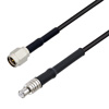 Picture of Low Loss SMA Male to MCX Plug Cable Assembly using 100 Series Coax, 4 FT