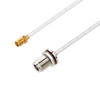 Picture of SMA Female to N Female Bulkhead Cable Assembly using LC141TB Coax, 6 FT