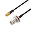 Picture of SMA Female to TNC Female Bulkhead Cable Assembly using LC141TBJ Coax, 4 FT