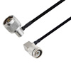 Picture of N Male Right Angle to TNC Male Right Angle Cable Assembly using LC141TBJ Coax, 1 FT