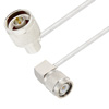 Picture of N Male Right Angle to TNC Male Right Angle Cable Assembly using LC085TB Coax, 1 FT
