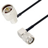 Picture of N Male Right Angle to TNC Male Right Angle Cable Assembly using LC085TBJ Coax, 1 FT
