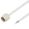 Picture of Hand Formable Test Probe SMA Male to Trimmed Lead Cable Assembly using LC085TB Coax, Gold Plated Stainless Steel Body, 6 IN