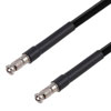 Picture of 75 Ohm 12G SDI HD-BNC Male to HD-BNC Male Cable Assembly using 4694R-BK Coax, 6 FT