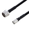 Picture of Fire Rated N Male to NEX10 Male Low PIM Cable Using SPF-250 Coax Using Times Microwave Parts 2 Meter