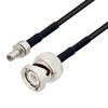 Picture of SMB Jack to BNC Male Cable Assembly using RG174 Coax, 2 FT with HeatShrink
