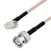 Picture of SMA Male Right Angle to BNC Male Cable Assembly using RG316-DS Coax, 4 FT with HeatShrink