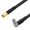 Picture of Low Loss SMA Male Right Angle to SMA Male Weatherproof Cable Assembly with Silicone using LMR-240 Coax, 5 FT , LF Solder