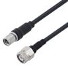 Picture of Low Loss SMA Male to TNC Male Cable Assembly using LMR-195-UF Coax, 5 FT With Times Microwave Components with HeatShrink
