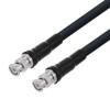 Picture of Low Loss BNC Male to BNC Male Cable Assembly using LMR-400-UF Coax, 5 FT With Times Microwave Components with HeatShrink