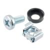 Picture of 25 pack M6 cage nut set(25ea, M6 screws,M6 cage nuts, M6 washers). Zinc