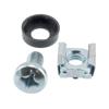 Picture of 25 pack M6 cage nut set(25ea, M6 screws,M6 cage nuts, M6 washers). Zinc