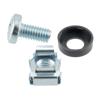 Picture of 25 pack M6 cage nut set(25ea, M6 screws,M6 cage nuts, M6 washers). Zinc
