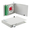 Picture of FTTH (Fiber To The Home) Terminal Box with 8 Simplex SC/APC Couplers and Pigtails