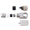 Picture of Shielded M12 8 Pin A-Code Female Right Angle Field Termination Connector, 24-20AWG