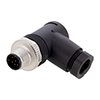 Picture of M12 8 Pin A-Code Male Right Angle Field Termination Connector, 24-20AWG