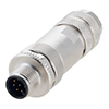 Picture of Shielded M12 8 Pin A-Code Male Field Termination Connector, 24-20AWG