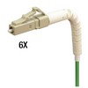 Picture of MPO Male to 6x Flex LC Fan-out, 6 Fiber Ribbon, OM1 62.5/125 Multimode, OFNR Jacket, Orange, 1.0m