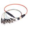 Picture of MPO Male to 6x ST Fan-out, 6 Fiber Ribbon, OM2 50/125 Multimode, OFNR Jacket, Orange, 0.5m