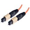 Picture of MPO w/ pins to MPO w/ pins, 6 Fiber Ribbon, OM1 62.5/125 Multimode, OFNR Jacket, Orange, 10.0m