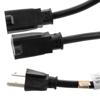 Picture of N5-15P Male to N5-15R Male Power Splitter Cord, Rated for 15 A, 15-foot Length