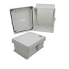 Picture of 10x8x5 Inch UL® Listed Weatherproof NEMA 4X Enclosure with Blank Non-Metallic Mounting Plate