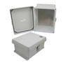 Picture of 10x8x5 Inch UL® Listed Weatherproof NEMA 4X Enclosure with Blank Aluminum Mounting Plate