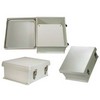 Picture of 12x10x5 Inch Weatherproof NEMA 4X Enclosure with Blank, Non-Metallic Mounting Plate