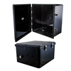 Picture of 18x16x10 Polycarbonate Weatherproof Outdoor IP66 NEMA 4X Enclosure, Modified Base Black