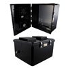 Picture of 18x16x10 Polycarbonate Weatherproof Outdoor IP24 NEMA 3R Enclosure, 120 VAC MNT PLT, User Adjustable Thermostat Heat & Fan Black